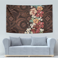 Kanoa Hawai'i Hibiscus Tapestry Polynesian Tribal Tattoo Pattern Floral Elements