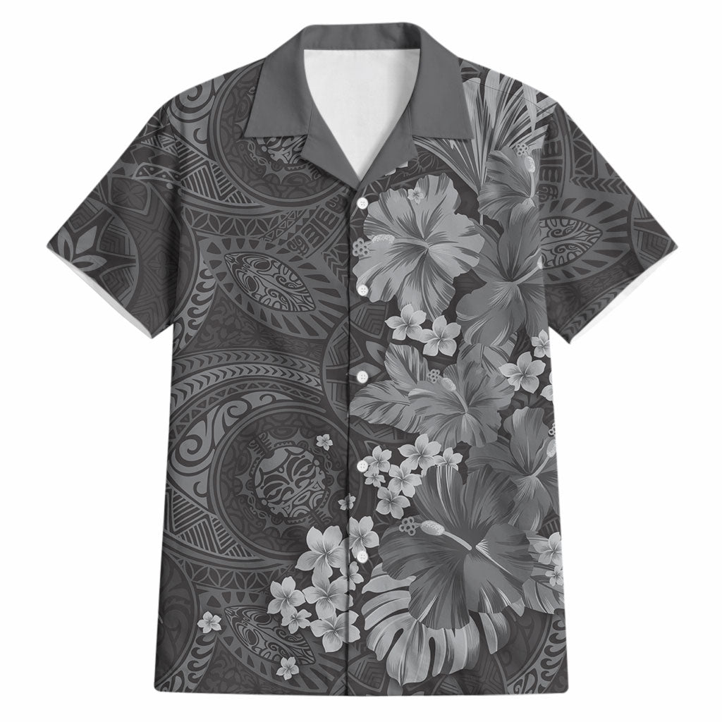 Pauli Hawai'i Hibiscus Hawaiian Shirt Polynesian Tribal Tattoo Pattern Floral Elements