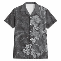 Pauli Hawai'i Hibiscus Hawaiian Shirt Polynesian Tribal Tattoo Pattern Floral Elements