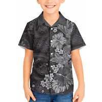 Pauli Hawai'i Hibiscus Hawaiian Shirt Polynesian Tribal Tattoo Pattern Floral Elements