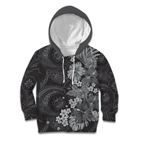 Pauli Hawai'i Hibiscus Kid Hoodie Polynesian Tribal Tattoo Pattern Floral Elements