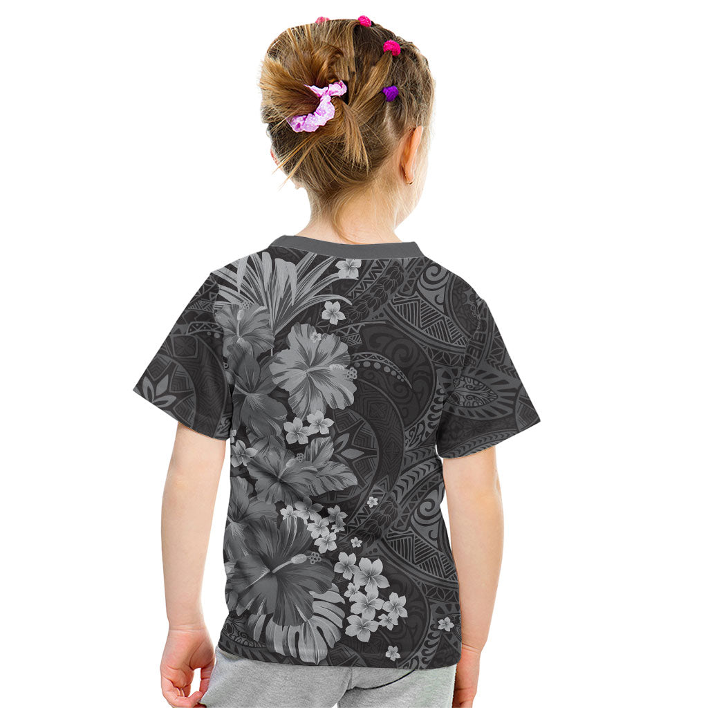 Pauli Hawai'i Hibiscus Kid T Shirt Polynesian Tribal Tattoo Pattern Floral Elements