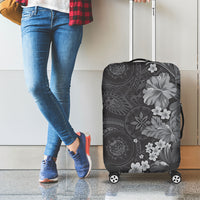 Pauli Hawai'i Hibiscus Luggage Cover Polynesian Tribal Tattoo Pattern Floral Elements