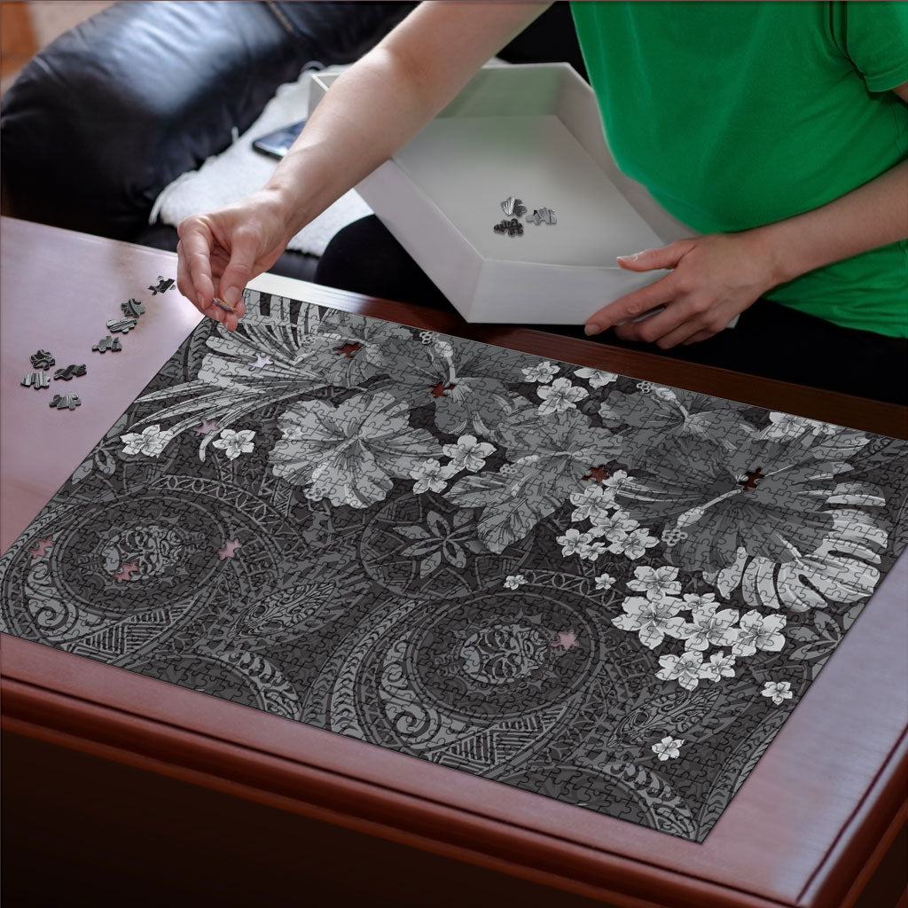 Pauli Hawai'i Hibiscus Puzzle Polynesian Tribal Tattoo Pattern Floral Elements