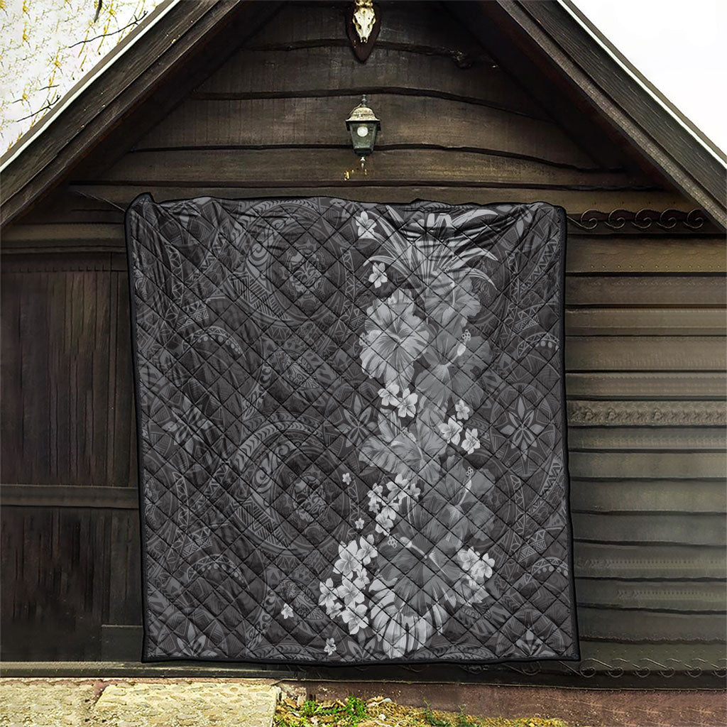 Pauli Hawai'i Hibiscus Quilt Polynesian Tribal Tattoo Pattern Floral Elements