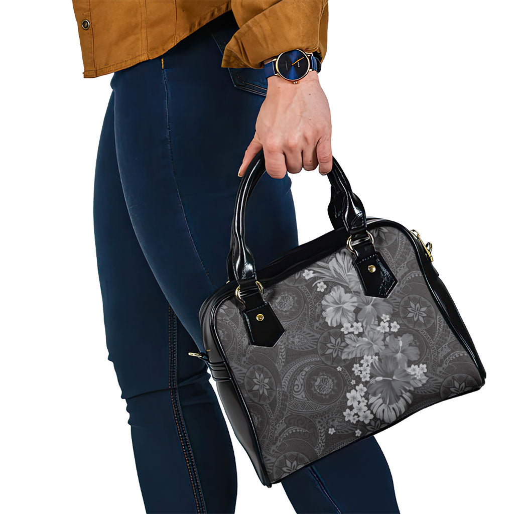 Pauli Hawai'i Hibiscus Shoulder Handbag Polynesian Tribal Tattoo Pattern Floral Elements