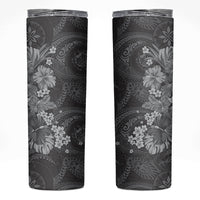Pauli Hawai'i Hibiscus Skinny Tumbler Polynesian Tribal Tattoo Pattern Floral Elements
