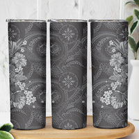 Pauli Hawai'i Hibiscus Skinny Tumbler Polynesian Tribal Tattoo Pattern Floral Elements