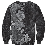 Pauli Hawai'i Hibiscus Sweatshirt Polynesian Tribal Tattoo Pattern Floral Elements