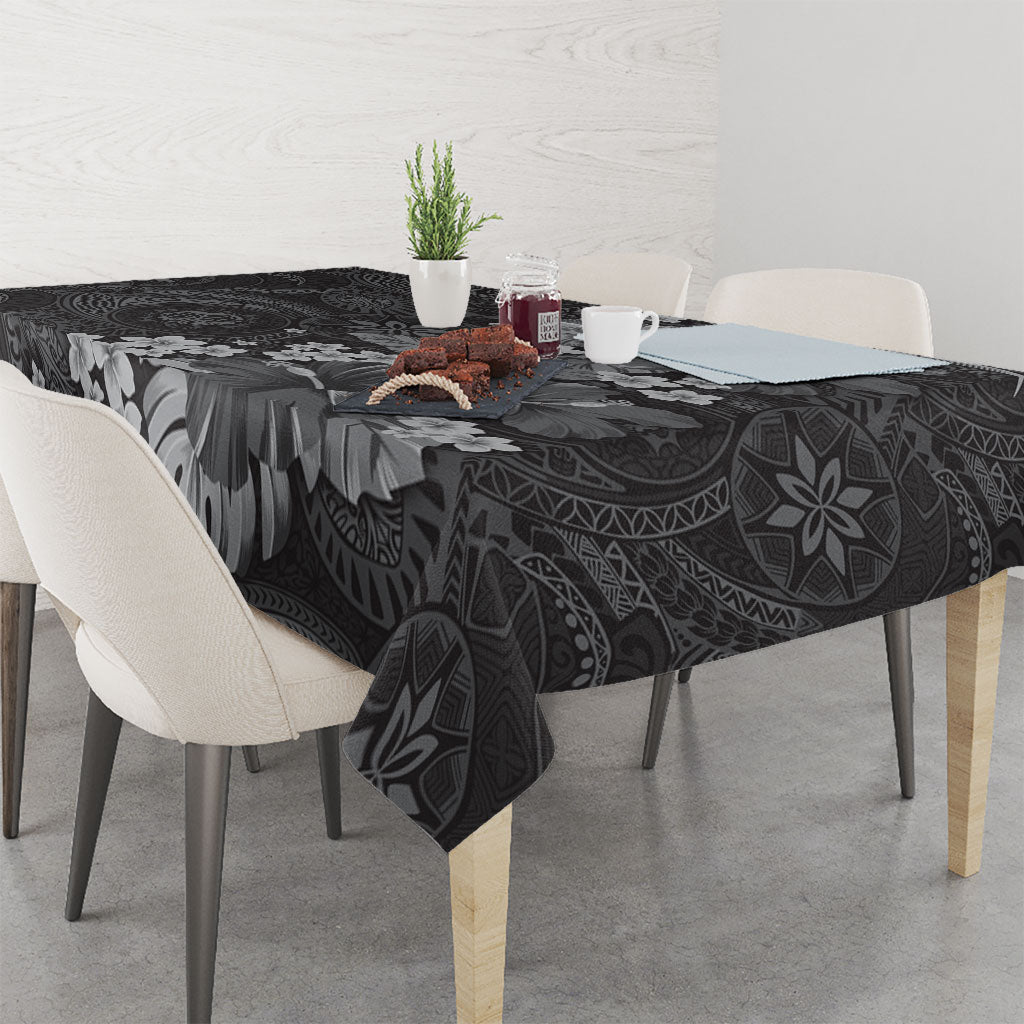 Pauli Hawai'i Hibiscus Tablecloth Polynesian Tribal Tattoo Pattern Floral Elements