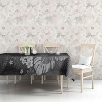 Pauli Hawai'i Hibiscus Tablecloth Polynesian Tribal Tattoo Pattern Floral Elements