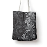 Pauli Hawai'i Hibiscus Tote Bag Polynesian Tribal Tattoo Pattern Floral Elements