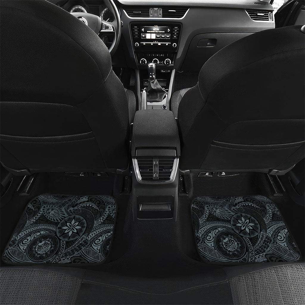 Pauliuli Hawai'i Hibiscus Car Mats Polynesian Tribal Tattoo Pattern Floral Elements