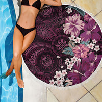 Poni Mama Hawai'i Hibiscus Beach Blanket Polynesian Tribal Tattoo Pattern Floral Elements