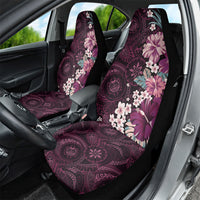 Poni Mama Hawai'i Hibiscus Car Seat Cover Polynesian Tribal Tattoo Pattern Floral Elements