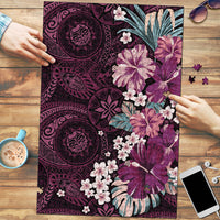 Poni Mama Hawai'i Hibiscus Puzzle Polynesian Tribal Tattoo Pattern Floral Elements