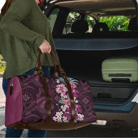 Poni Mama Hawai'i Hibiscus Travel Bag Polynesian Tribal Tattoo Pattern Floral Elements