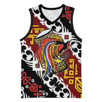 Personalised Papua New Guinea Bird Drum Basketball Jersey Papuan Batik Motif