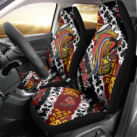 Papua New Guinea Bird Drum Car Seat Cover Papuan Batik Motif