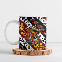 Papua New Guinea Bird Drum Ceramic Mug Papuan Batik Motif