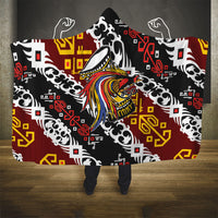 Papua New Guinea Bird Drum Hooded Blanket Papuan Batik Motif