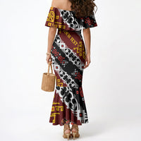 Personalised Papua New Guinea Bird Drum Mermaid Dress Papuan Batik Motif