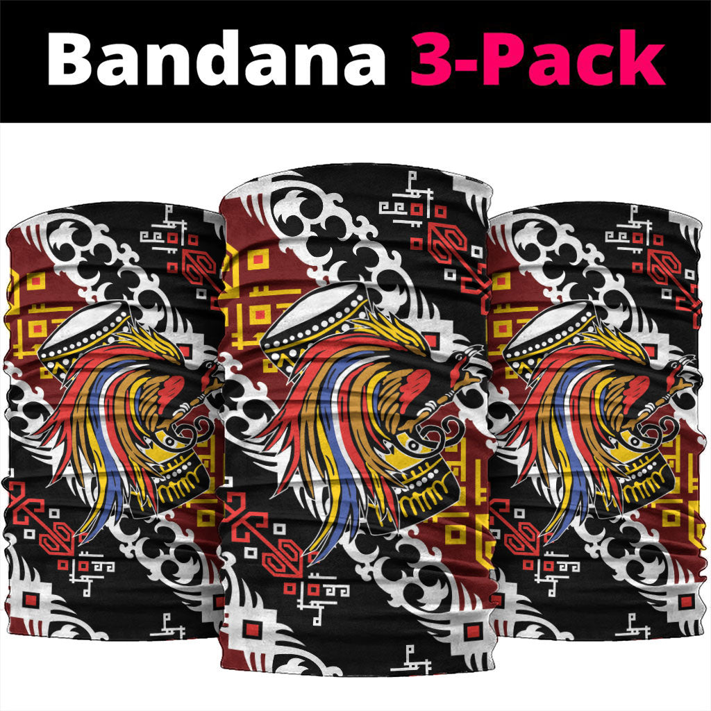 Papua New Guinea Bird Drum Neck Gaiter Papuan Batik Motif