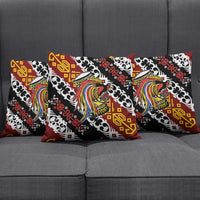 Papua New Guinea Bird Drum Pillow Cover Papuan Batik Motif