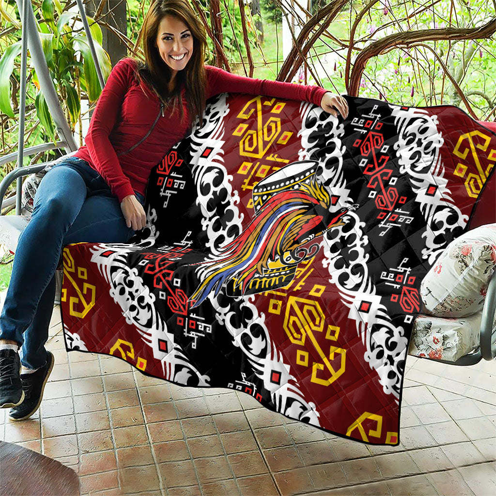 Papua New Guinea Bird Drum Quilt Papuan Batik Motif