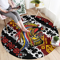 Papua New Guinea Bird Drum Round Carpet Papuan Batik Motif
