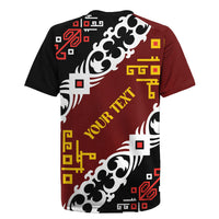 Personalised Papua New Guinea Bird Drum Rugby Jersey Papuan Batik Motif