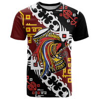 Personalised Papua New Guinea Bird Drum T Shirt Papuan Batik Motif