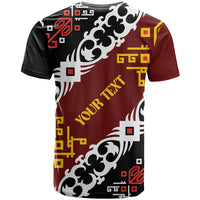 Personalised Papua New Guinea Bird Drum T Shirt Papuan Batik Motif
