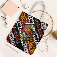 Papua New Guinea Bird Drum Tote Bag Papuan Batik Motif