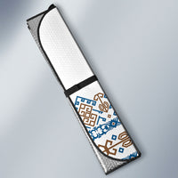 Papua New Guinea Bird Ethnic Auto Sun Shade Papuan Batik Inspired Pattern