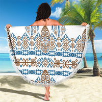 Papua New Guinea Bird Ethnic Beach Blanket Papuan Batik Inspired Pattern