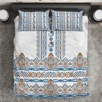 Papua New Guinea Bird Ethnic Bedding Set Papuan Batik Inspired Pattern