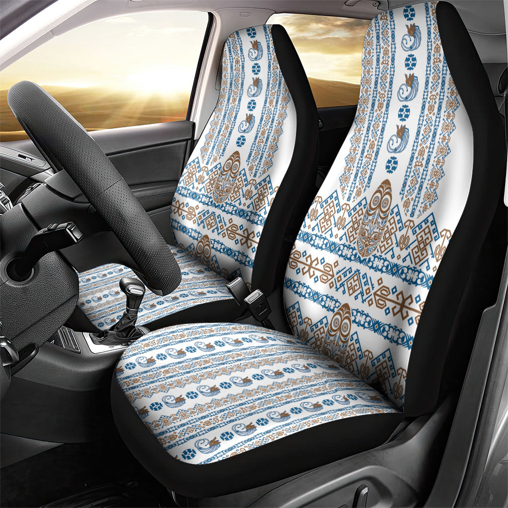 Papua New Guinea Bird Ethnic Car Seat Cover Papuan Batik Inspired Pattern