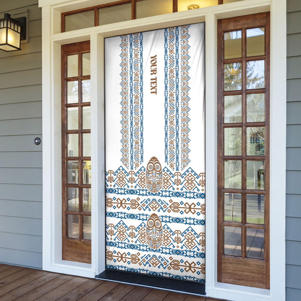 Personalised Papua New Guinea Bird Ethnic Door Cover Papuan Batik Inspired Pattern