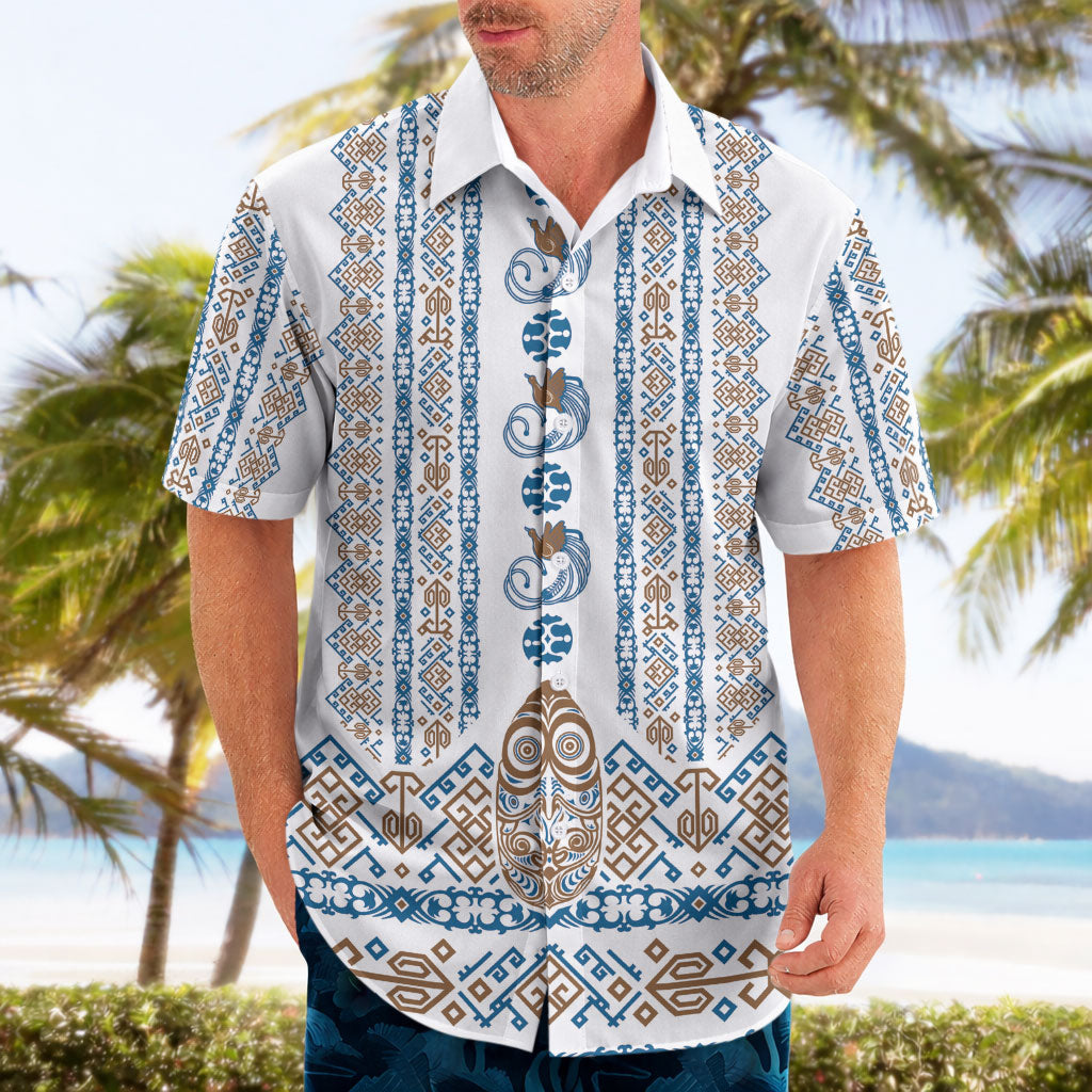 Personalised Papua New Guinea Bird Ethnic Hawaiian Shirt Papuan Batik Inspired Pattern
