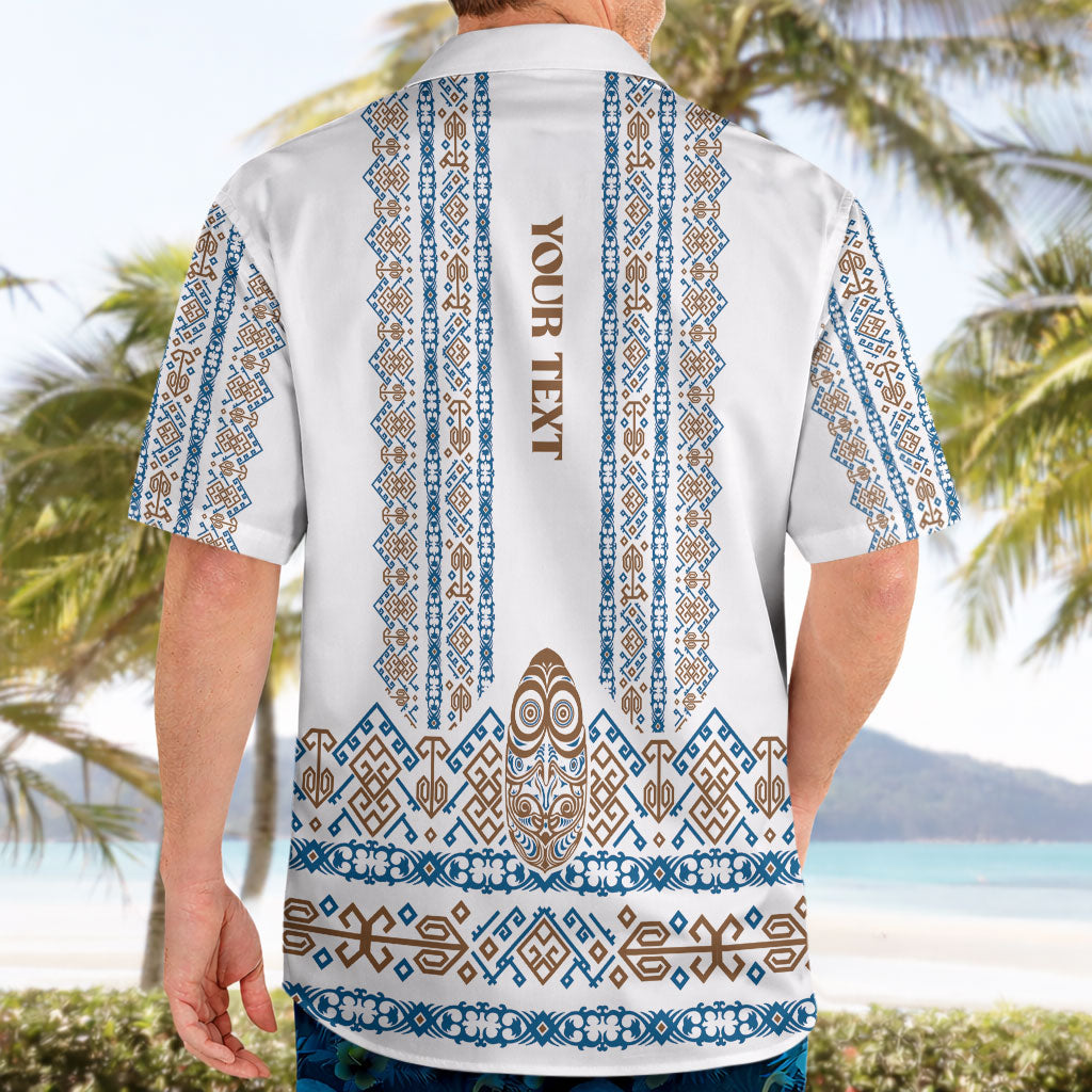 Personalised Papua New Guinea Bird Ethnic Hawaiian Shirt Papuan Batik Inspired Pattern