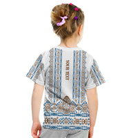 Personalised Papua New Guinea Bird Ethnic Kid T Shirt Papuan Batik Inspired Pattern