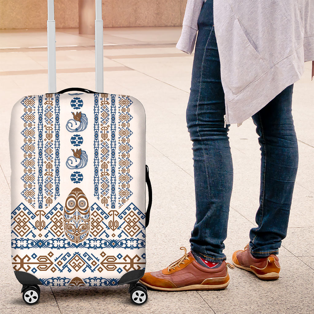 Papua New Guinea Bird Ethnic Luggage Cover Papuan Batik Inspired Pattern