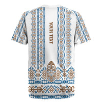 Personalised Papua New Guinea Bird Ethnic Rugby Jersey Papuan Batik Inspired Pattern