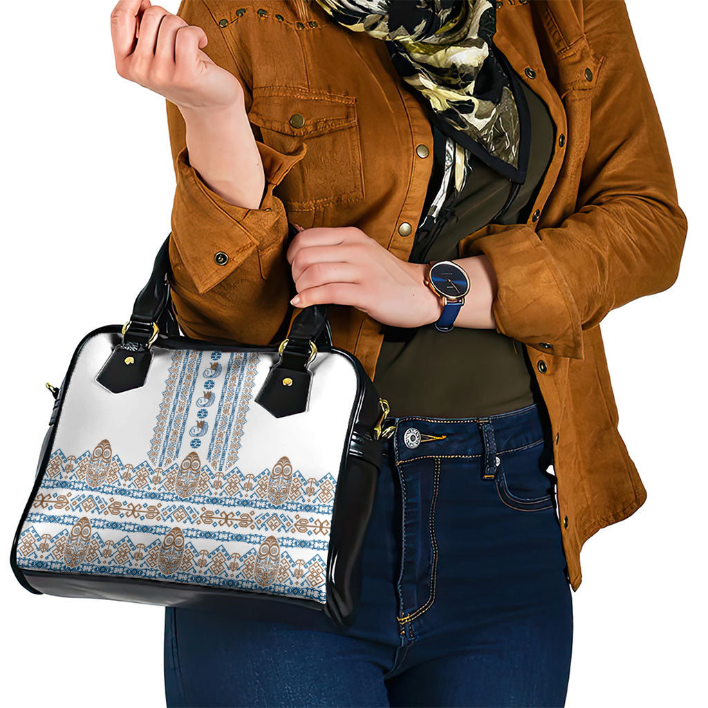Papua New Guinea Bird Ethnic Shoulder Handbag Papuan Batik Inspired Pattern