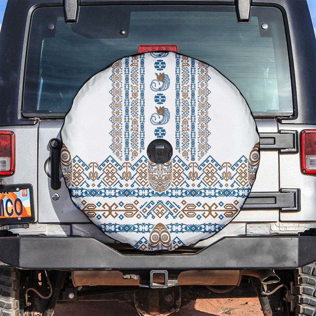 Papua New Guinea Bird Ethnic Spare Tire Cover Papuan Batik Inspired Pattern