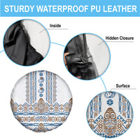 Papua New Guinea Bird Ethnic Spare Tire Cover Papuan Batik Inspired Pattern