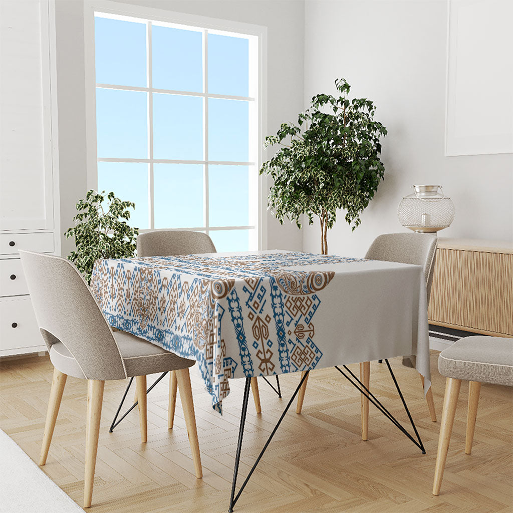 Papua New Guinea Bird Ethnic Tablecloth Papuan Batik Inspired Pattern