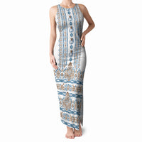 Personalised Papua New Guinea Bird Ethnic Tank Maxi Dress Papuan Batik Inspired Pattern