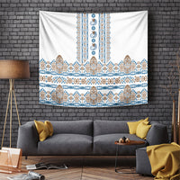 Papua New Guinea Bird Ethnic Tapestry Papuan Batik Inspired Pattern